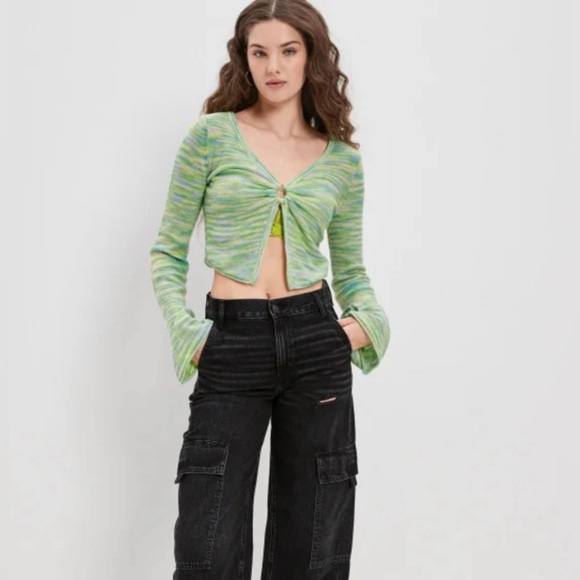 American Eagle Outfitters Tops - American Eagle BELL SLEEVE RING-FRONT CAMI